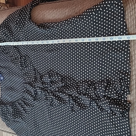 Chaps Ruffle Front Blouse - Picture 10 of 11